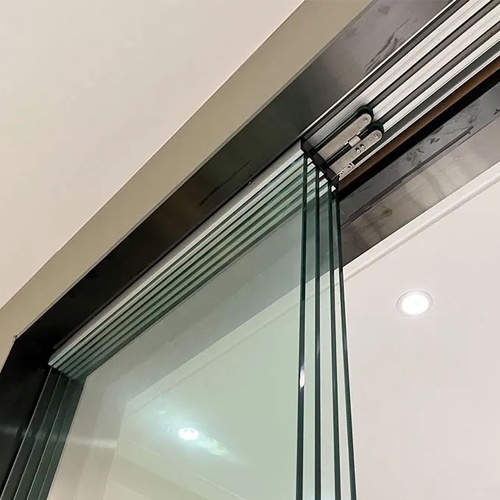 4 Synchronous Panel Sliding Glass Divider