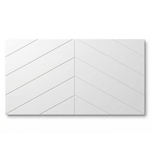 Chevron Cultured Marble Shower Panel