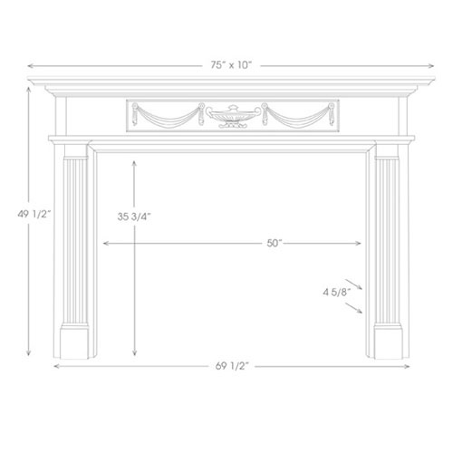 English George III Marble Fireplace Surround