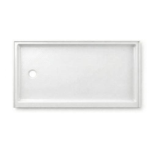 Left Drain Cultured Marble Shower Pan