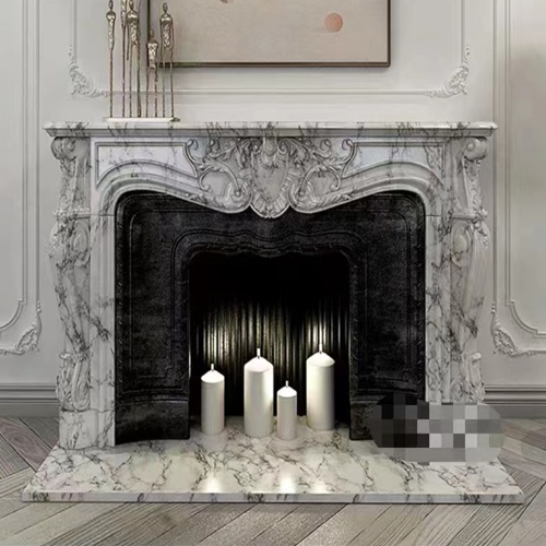 Marble Interior Furniture Fireplace Mantel