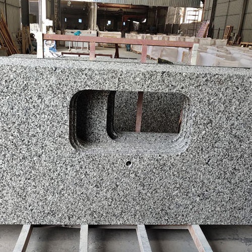 Popular Granite Countertop Material Kitchen Worktop Chinese Swan White Granite
