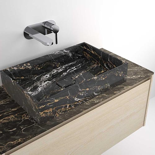 Portoro Gold marble bathroom vanity