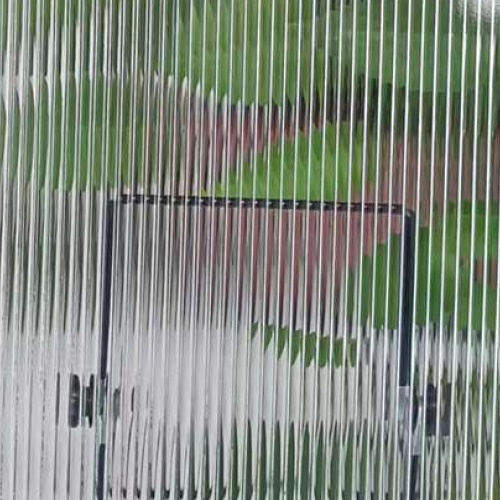 Textured Ribbed Glass Ribbed Pattern Textured Building Glass For Interior Door and Partition ...