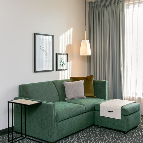 Sleeper Sofa and Ottoman in Towneplace Suites
