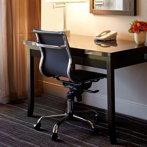 Writing desk and ergonomic chair dressor mirror in Doubletree by Hilton