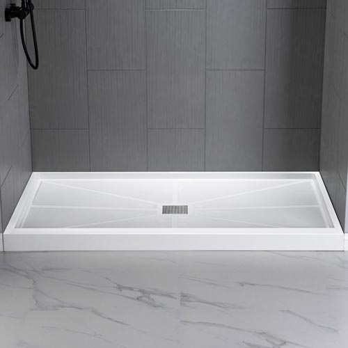 acrylic solid surface shower pan