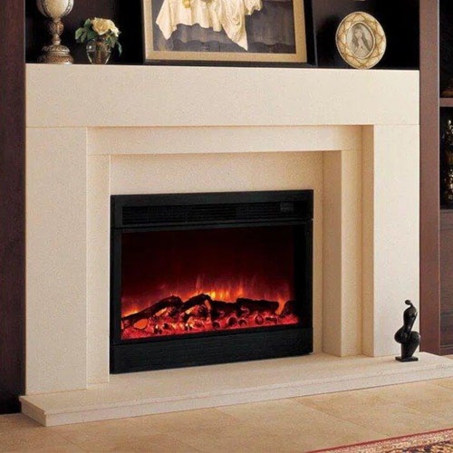 contemporary natural stone fireplace surround for living room