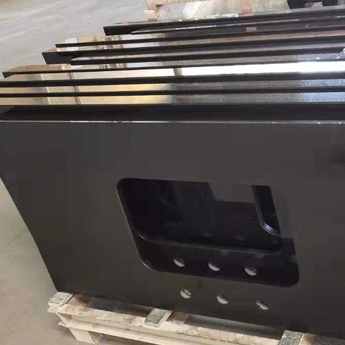 nero black granite bathroom countertop with sink cutout customizable size