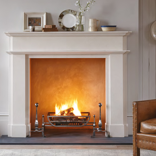 Panelled Fireplace Installation of The Surround