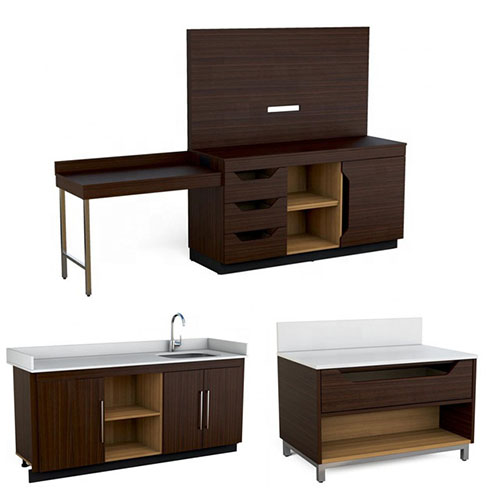 Hampton Inn and Suites Streamline TV Unit Luggage Bench