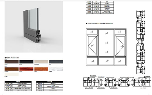 65 series aluminum alloy window system