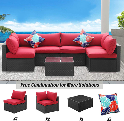 rattan outdoor sofa