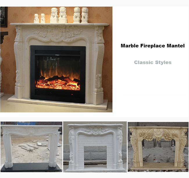 marble fireplace mantel