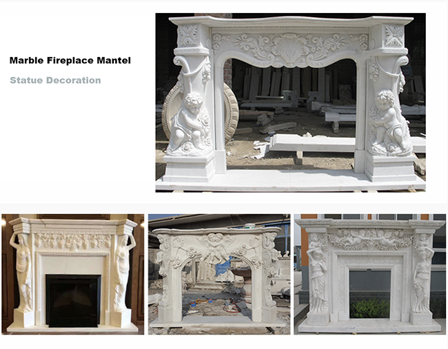 marble fireplace mantel