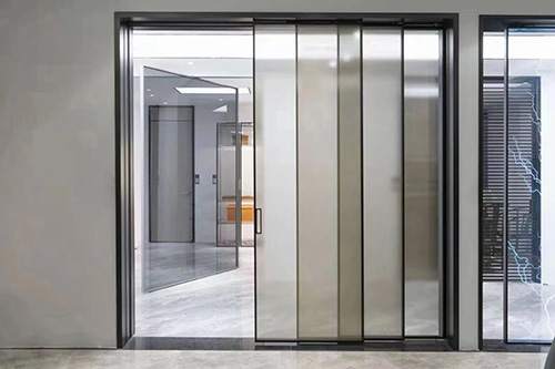 bypass slimline siding aluminum door