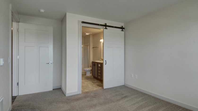 bathroom sliding mdf barn door