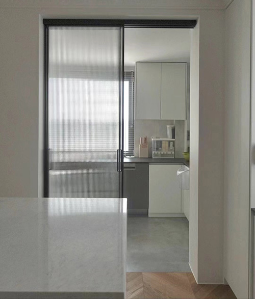 contemporary aluminum glass door