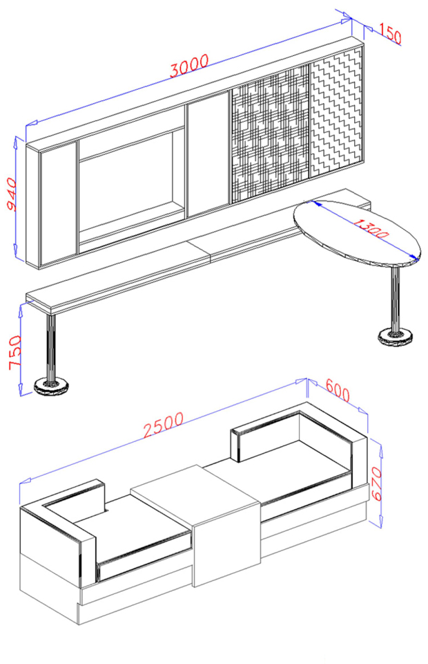 hotel casegood drawing