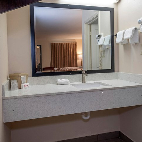 bathroom vanities by engineered quartz stone for red roof inn motel