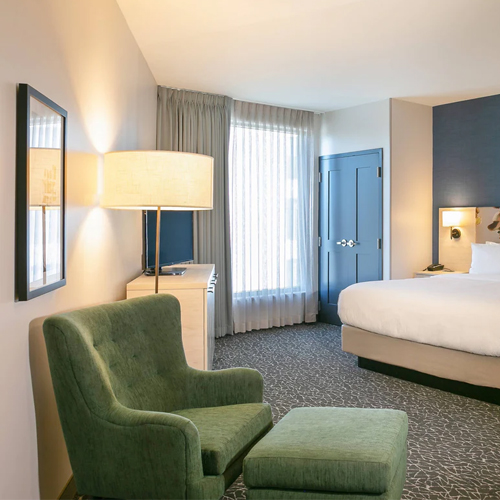 lounge chair and ottoman in towneplace suites