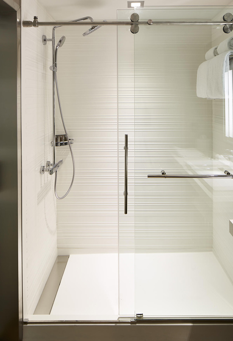 Custom Shower Construction and Supply for AC Hotel