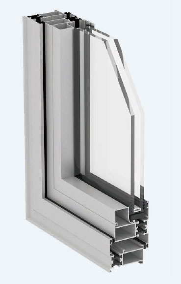 extruded aluminum frame and insulated glass unit