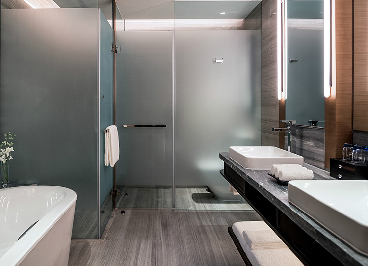 bathroom glazing partition in Hilton