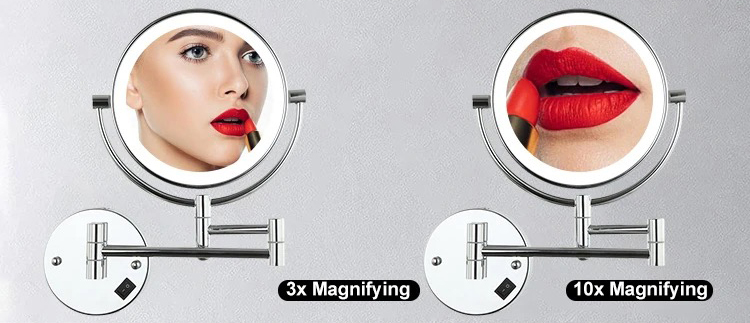makeup mirror magnification option