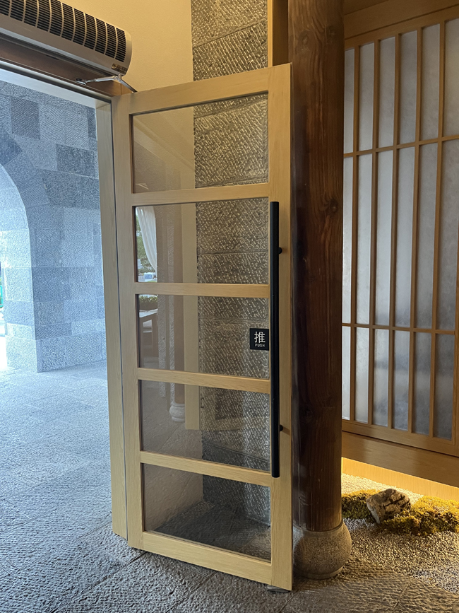 french glass door