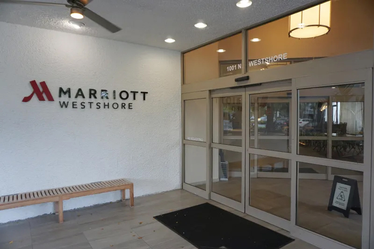 Hotel lobby entrance automatic aluminum glass door