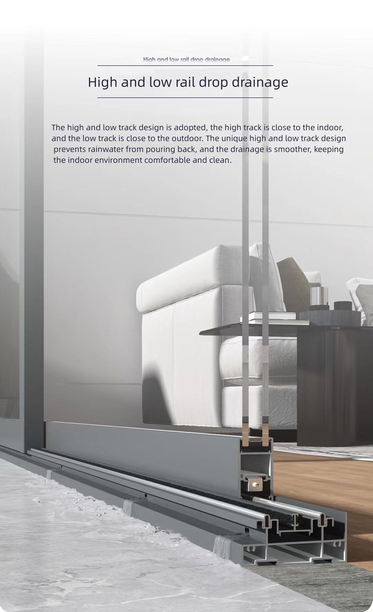aluminum glass door weep holes
