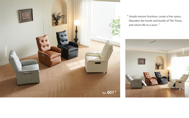 Recliner sofa for hotel guestroom