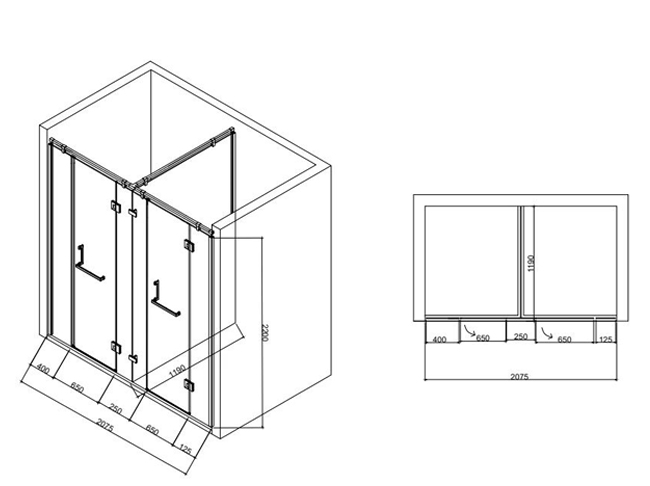 architectural glass and metal CAD shop drawing