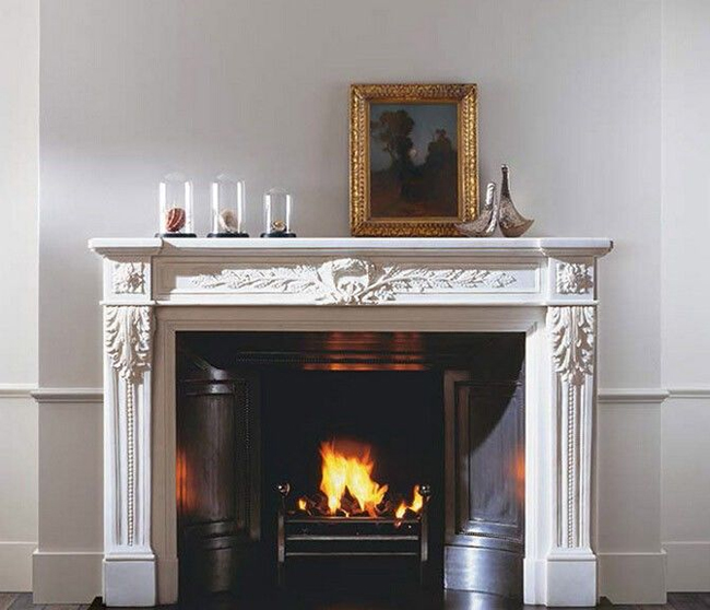 Interior Marble Fireplace Mantel Made in China