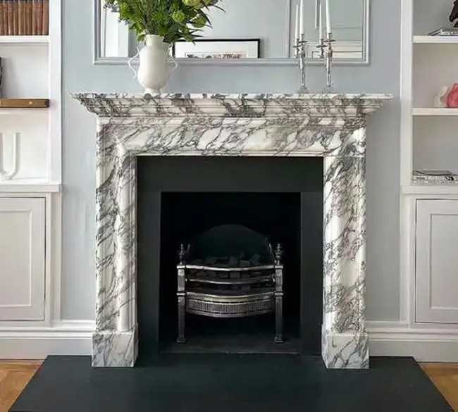 Interior Marble Fireplace Mantel Made in China