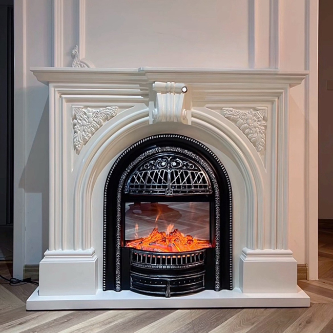 Electrial Fireplace and Mantel Millwork