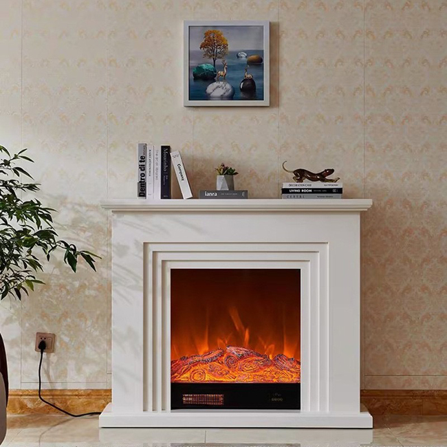 Electrial Fireplace and Mantel Millwork