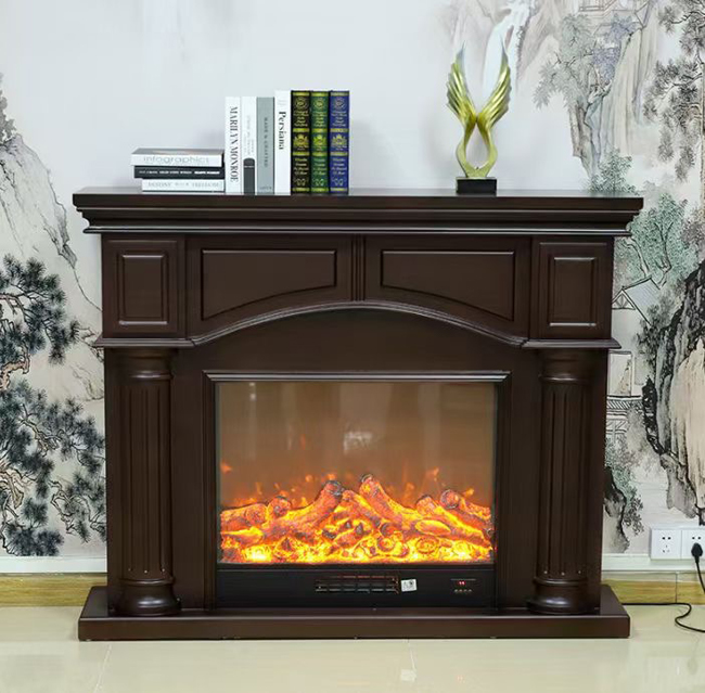 Electrial Fireplace and Mantel Millwork