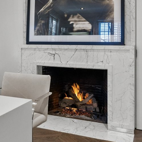marble fireplace mantel for hotel