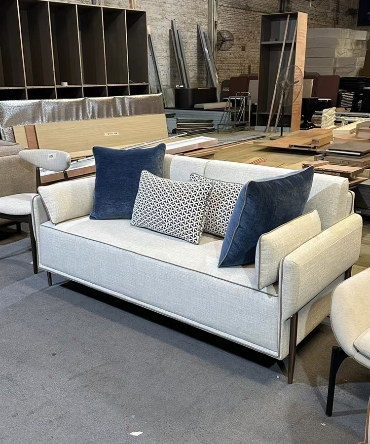 Upholstered seating furniture mockup production
