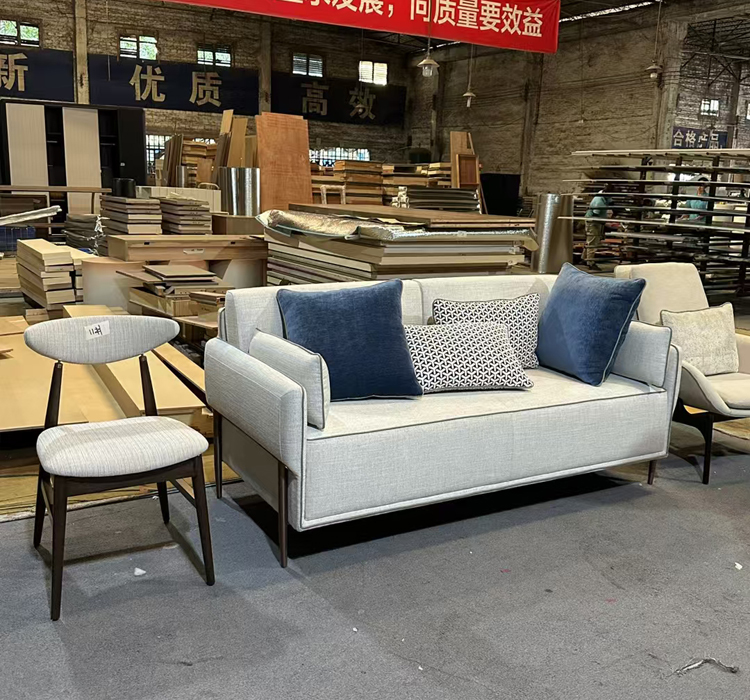 Upholstered seating furniture mockup production