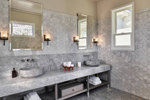 marble bathroom project