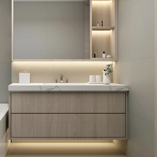modern bathroom inpiration for hotel room