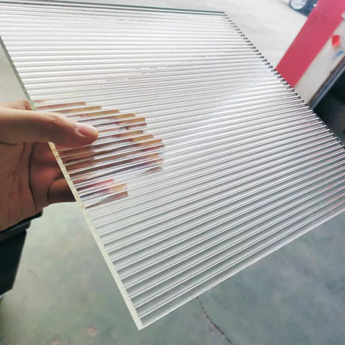 Narrow or Broad Reed Pattern Glass