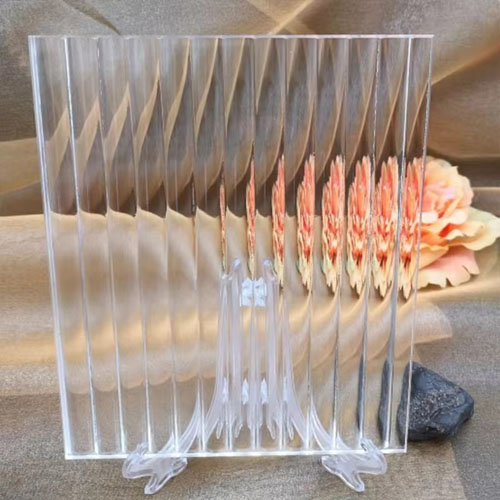 Narrow or Broad Reed Pattern Glass