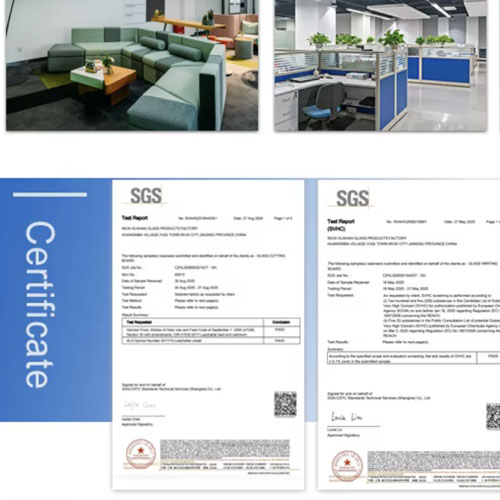 SGS certificate for tempered glass