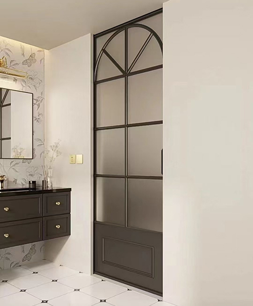 french swing glass door