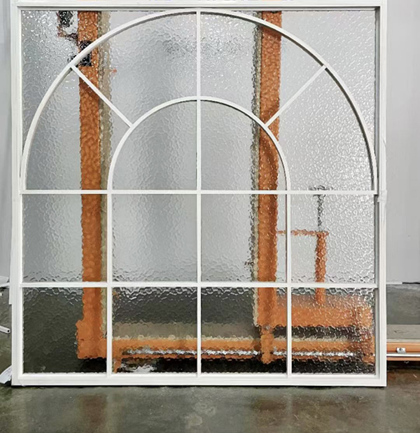 arch top design retro style aluminum glass wall