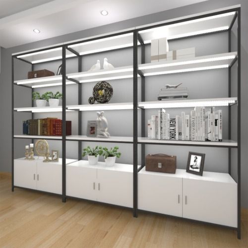 display shelves in the store